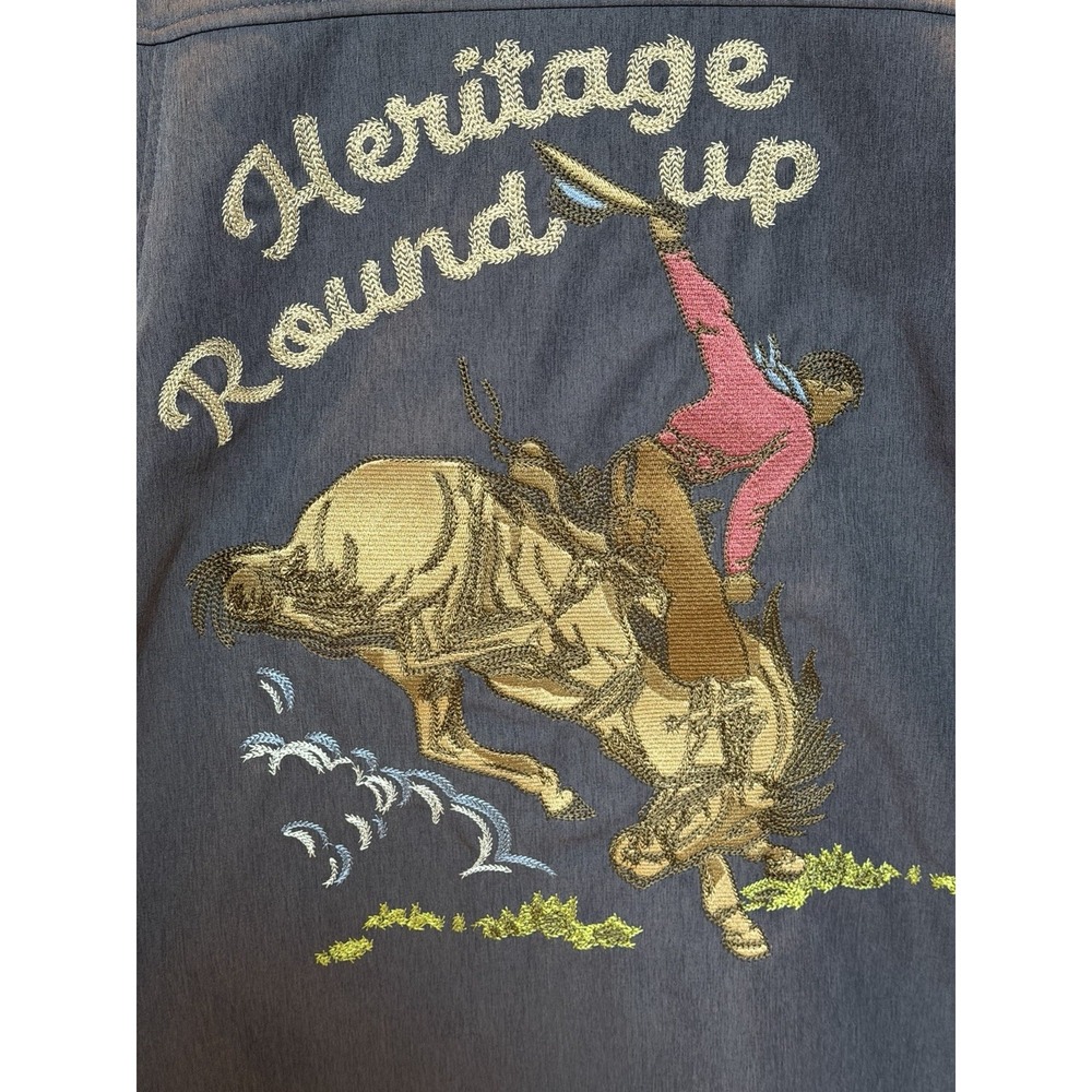 Ariat Team Heritage Softshell Full Zip Jacket Embroidered Western Cowgirl XL 248 - Picture 8 of 12